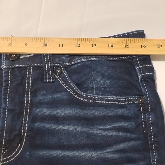 BKE Salvage Supply Co Mayhem Straight Jeans Men's 32 32x31 Regular Fit Dark Wash - Picture 2 of 16